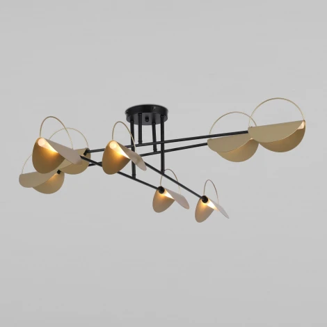 Потолочная люстра Wi-Fi на штанге Eurosvet Grazia 70148/8 (220V, управление смартфоном, голосовое управление, умный дом - Minimir Home, Алиса, Маруся, Салют)