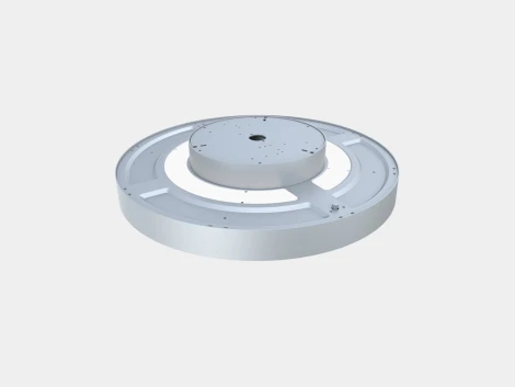 Светильник потолочный NX серебро 18 Вт 4200K Lumker DL-NEFRIT350-18-SL-NW