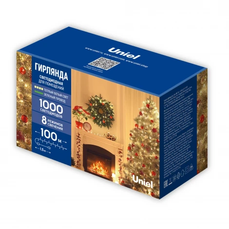 Гирлянда Uniel ULD ULD-S10000-1000/DGA WARM WHITE IP20