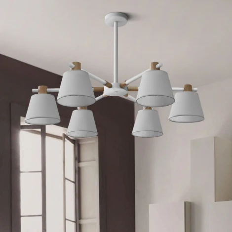 Потолочная люстра на штанге Natura A White 6 ImperiumLoft Naturaaw01 (177987-26) (220V)