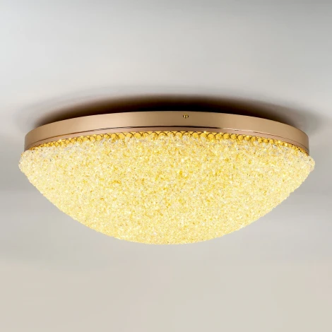 Потолочная люстра светодиодная хрустальная с пультом с регулировкой цветовой температуры Modelux MODELUX ML.2320.700 GD