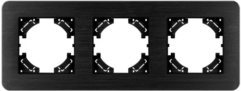 Рамка алюминиевая FRM-AKIRY-AL-3-BK (Arlight) 049729