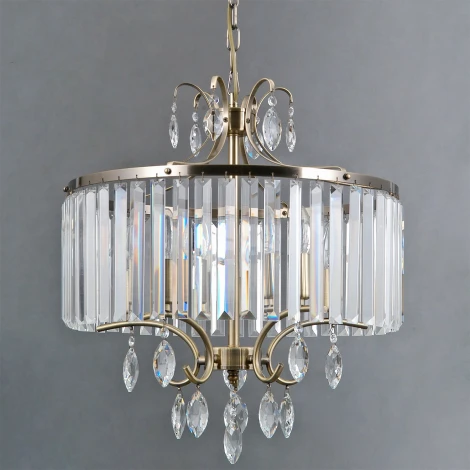 Подвесная люстра ILLUMICO IL3519-5PSQ-24 AB LYRA