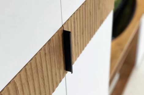 Бери Гостиная (Стенка), цвет дуб крафт золотой/белое дерево Mebelson (арт.GNS-01.2563)