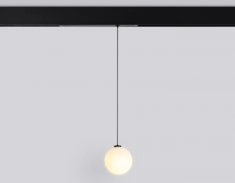 Трековый светильник магнитный светодиодный диммируемый Ambrella TRACK SYSTEM GL1442 (регулировка яркости, 220V, пульт управления, управление смартфоном, умный дом - LampSmart, шар)