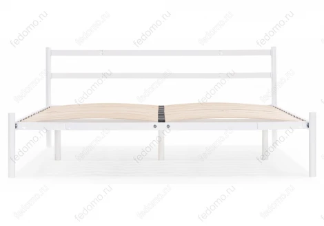 Двуспальная кровать Woodville Фади 160х200 белая 491589