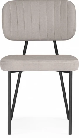 Обеденный стул Вакао Woodville (Металл,Ткань/Латте,Черный) арт.615183