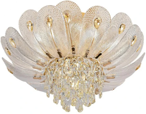 Потолочная люстра Odeon Light Paroti 5048/7 золото/прозрачный/янтарный/металл/хрусталь/стекло E14 7*40W