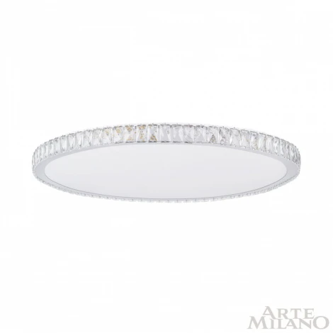 Потолочный светильник круглый Arte Milano 310122/D800 NI (регулировка яркости, LED, 220V, пульт управления, круглые)