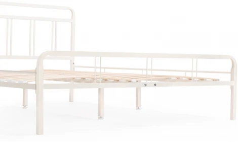 Двуспальная кровать Woodville Рейк 160х200 белая 403028