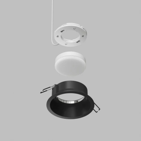 Точечный встраиваемый светильник Denkirs Iner DK2155-BK