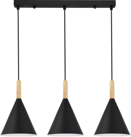 Светильник подвесной Evoluce Arket SLE1255-403-03 Черный/Черный E27 3*40W (220V, на проводе)