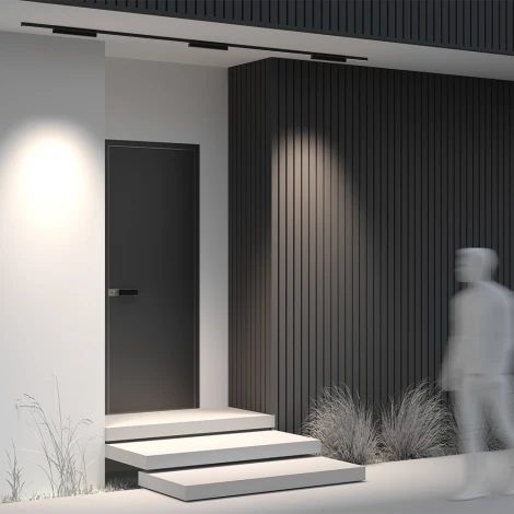 Уличный трековый светильник низковольтный LED 18W 48V Maytoni Points O-TR02-2-S-18WB4K