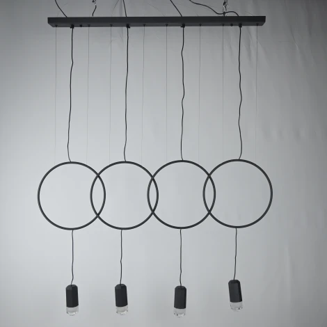 Подвесной светильник Forvet Black L4 By ImperiumLoft Forvet01 (LED, 220V, на проводе)