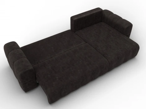 Диван угловой Лига-110 НПБ угол универсальный (ДВП,ДСП,ЛДСП,Брус,Фанера,Велюр/Коричневый) Лига Диванов 136528