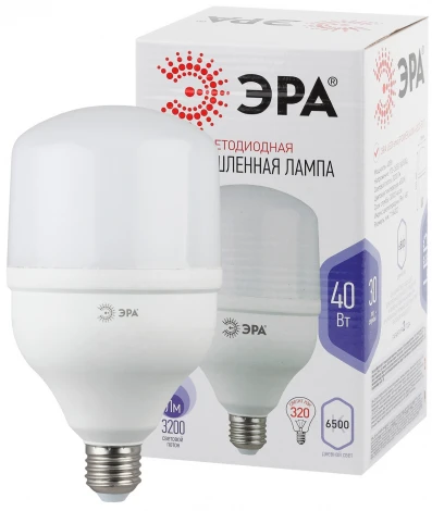 Лампочка светодиодная E27 40W ЭРА LED POWER T120-40W-6500-E27
