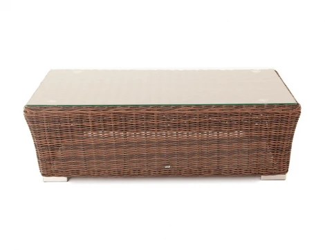 Журнальный столик из искусственного ротанга, цвет коричневый 4SIS Капучино YH-S4133W brown