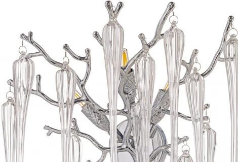 Бра Dio D`arte Tavenna Nickel Tavenna H 2.40.101 N (220V, хрусталь, подвески)