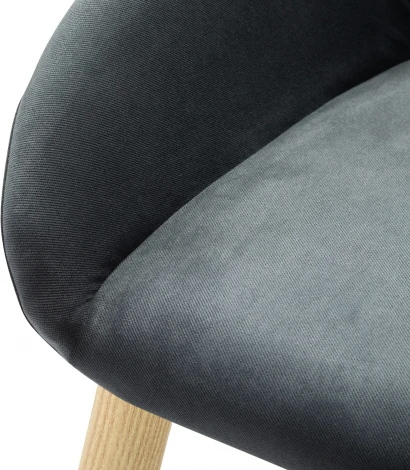 Кресло Kent Diag grey/нат.дуб R-Home арт.410119141h_Diaggrey_н.дуб