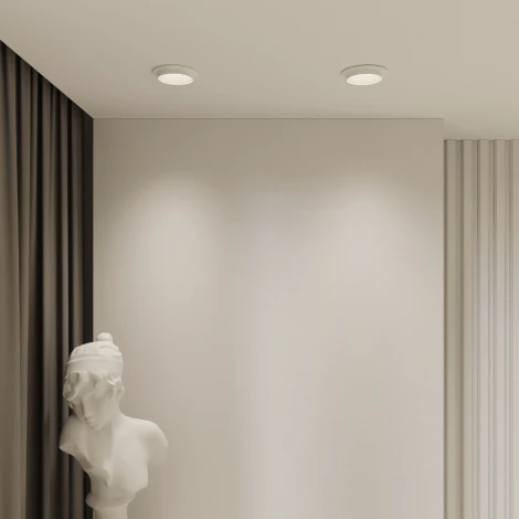 Встраиваемый светильник Elektrostandard Senso 25007/01 GU10 белый (220V, круглые)