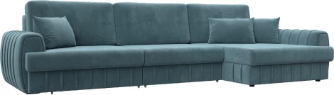 Диван угловой Лига-057 НПБ Лонг угол правый Лига Диванов (Велюр) арт.129298