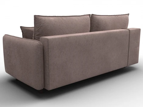 Диван прямой Лига-064 НПБ (ДСП/Дерево/Велюр/Бежевый) Лига Диванов 129608