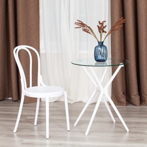Обеденный стул Tetchair THONET (Пластик/Белый)