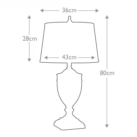 Настольная лампа Quoizel Dennison QZ-DENNISON-BB