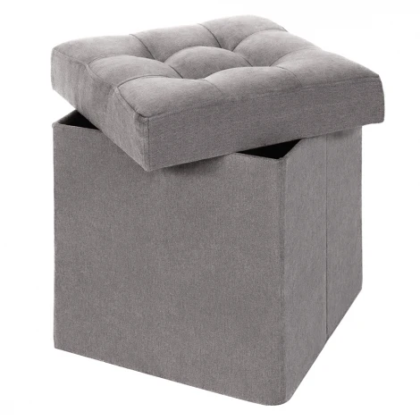 Пуфик Dreambag складной Серый Велюр 13257