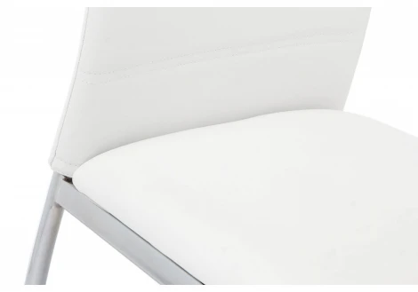 Обеденный стул на металлокаркасе Woodville Okus white 11192