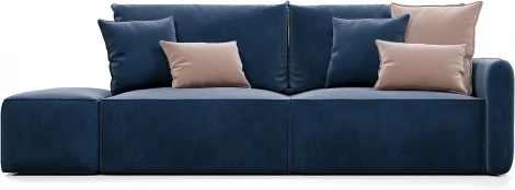 ПОРТЛЕНД  Диван прямой с банкеткой синий D1 furniture арт.AAA41669005