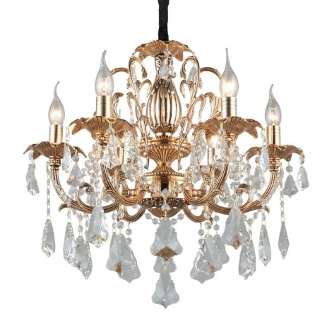 Подвесная люстра Omnilux Grosseto OML-77723-06 (220V, на цепи, подсвечник, свеча)