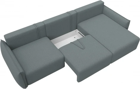 Диван угловой Лига-051 НПБ Лонг угол универсальный Лига Диванов (Рогожка) арт.128661