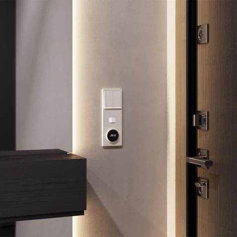 Накладка для светорегулятора поворотно-нажимного (хлопок) Voltum S70 VLS002013