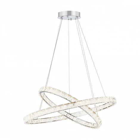 Подвесной светильник Arte Milano Venezia 311311/D800-D600 NI (регулировка яркости, LED, 220V, хрусталь, пульт управления, на тросе)