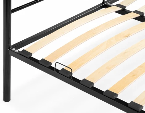 Кровать Woodville Морика 160х200 черная