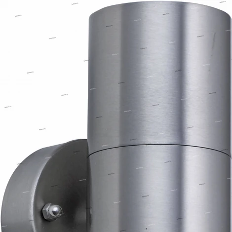 Светильник настенный уличный Horoz Manolya, 2 плафона, никель с прозрачным