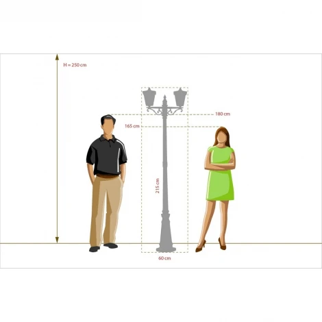 Наземный фонарь DeMarkt Телаур 806040602