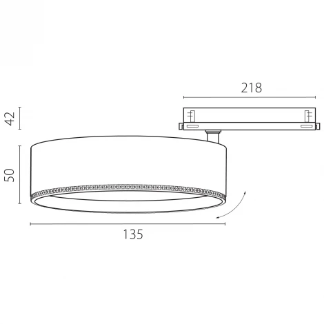 Трековый светильник трехфазный светодиодный LED 35W 220V с управлением DALI Lightstar Alta Pro A5737DALI