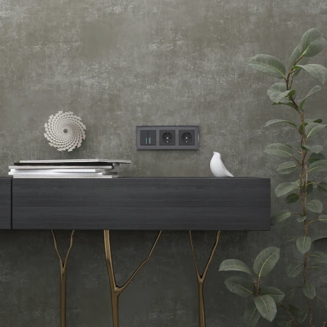 Рамка на 3 поста Diamant (черный) Werkel W0031208 (a051446)