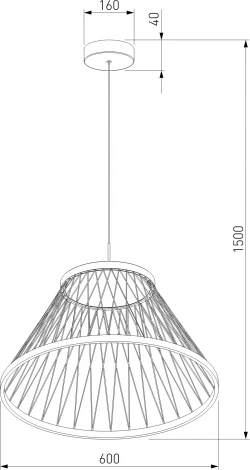 Подвесной светильник Eurosvet Cesta 40017/1 LED коричневый (220V, на проводе, круглые)
