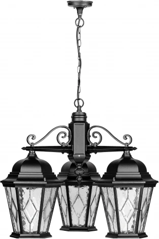 Уличный светильник подвесной Oasis Light ASTORIA 2M 91470M/3 Bl ромб (220V, на цепи, фонарь, IP44)
