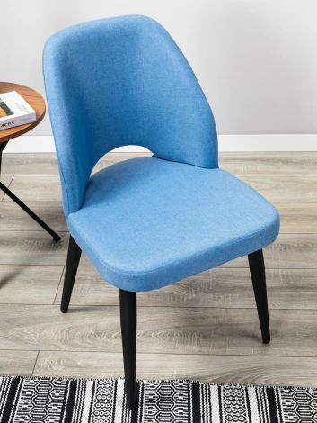 Стул R-Home Ledger Голуб Эко Чёрн 41012300Э_ГолубЧёрн