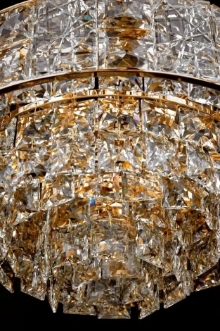 Подвесная люстра Fluorite Majeste FL1060-13P (220V, хрусталь, на цепи)