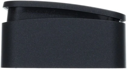 Выключатель накладной одноклавишный с подсветкой (антрацит) Systeme Electric Blanca BLNVA101116