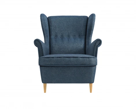 Кресло тканевое синее D1 Бенон AAA41389005 Sawana 80