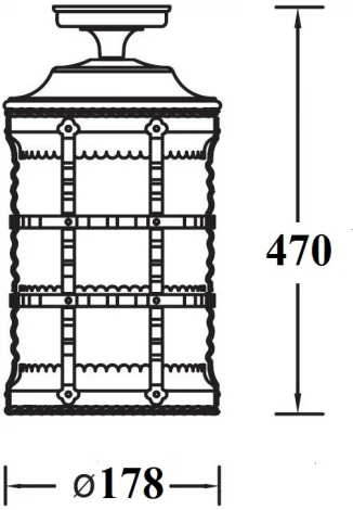 Потолочный светильник уличный Oasis Light BARSELONA 81205A Gb