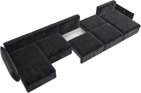 Диван п-образный Лига-051 НПБ МегаЛонг Лига Диванов (Велюр) арт.128681