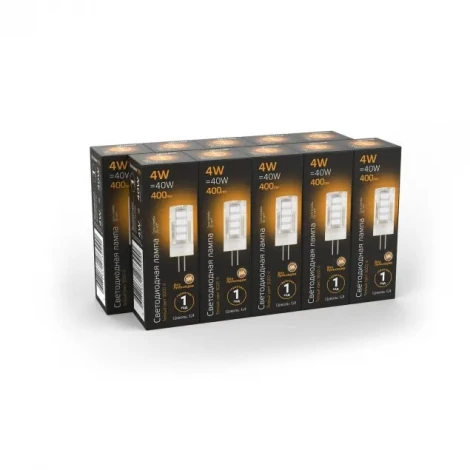 Лампочка светодиодная G4 4 Вт 400 lm 2700K теплое желтое свечение Gauss 107307104