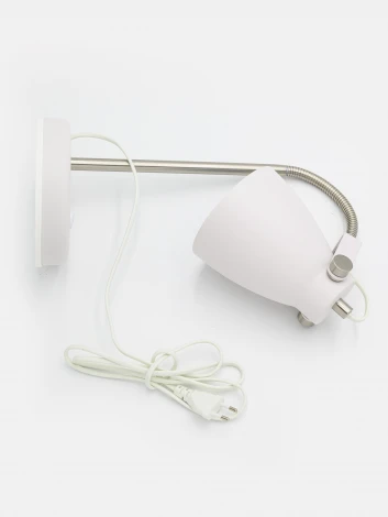 Настольная лампа на гибкой ножке для школьника Artstyle HT-703W (220V, выключатель)